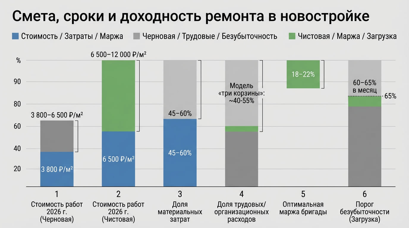 смета, сроки и доходность